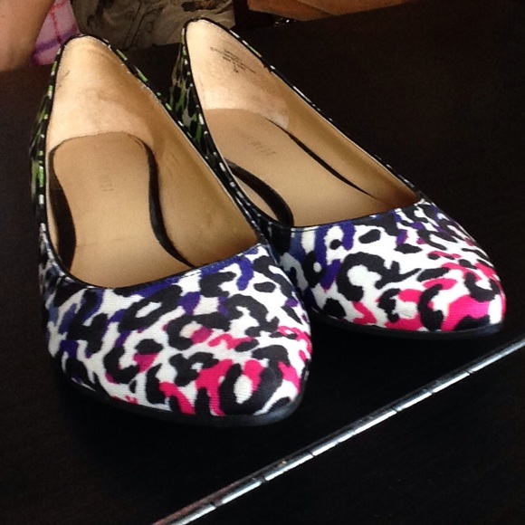Rainbow Cheetah Print Flats