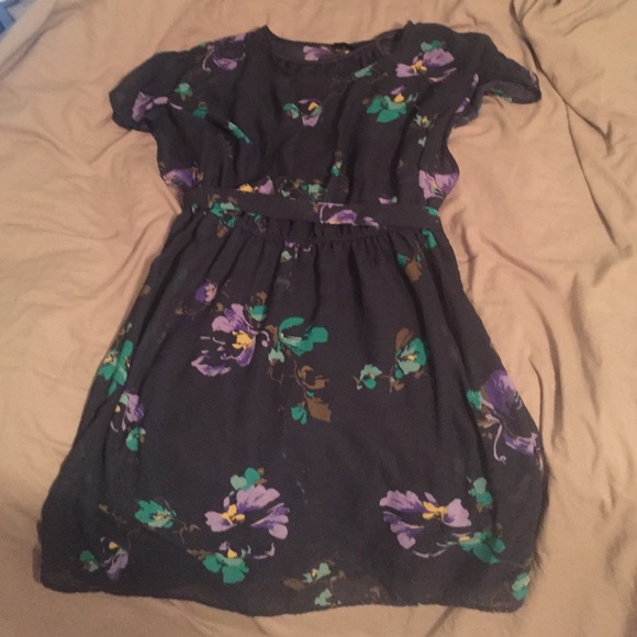 Navy flowered Mossimo dress