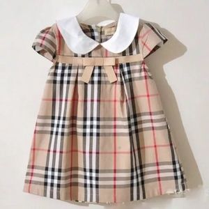 Burberry alike baby dress 💐❤️🙉