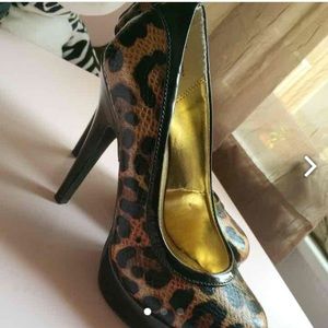 High heels leopard
