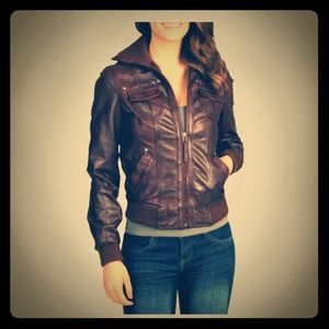 Authentic Brown Leather Jacket