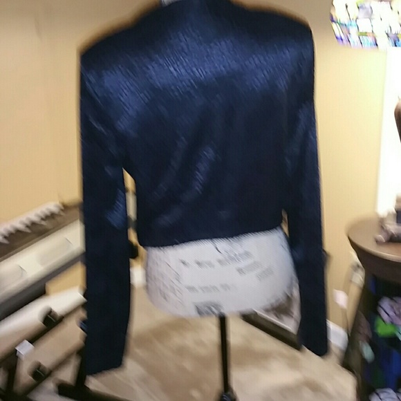 Fancy Black Bolero Jacket - Picture 2 of 4