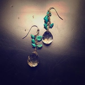 Crystal drop earrings