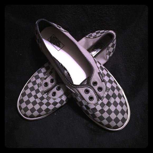 Checkered Vans Ballerina Flat Slip-Ons