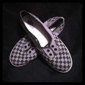 Checkered Vans Ballerina Flat Slip-Ons