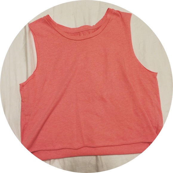 American Eagle Neon Pink crop top