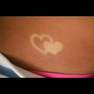 NEW! Sexy heart tan stickers!