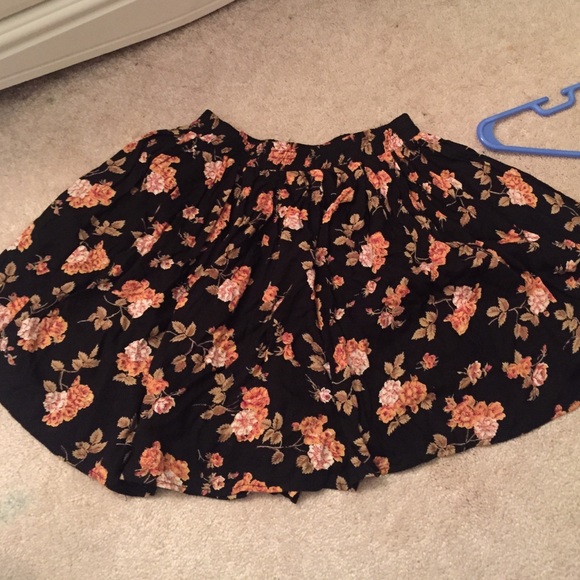 SOLD Floral Skater Skirt