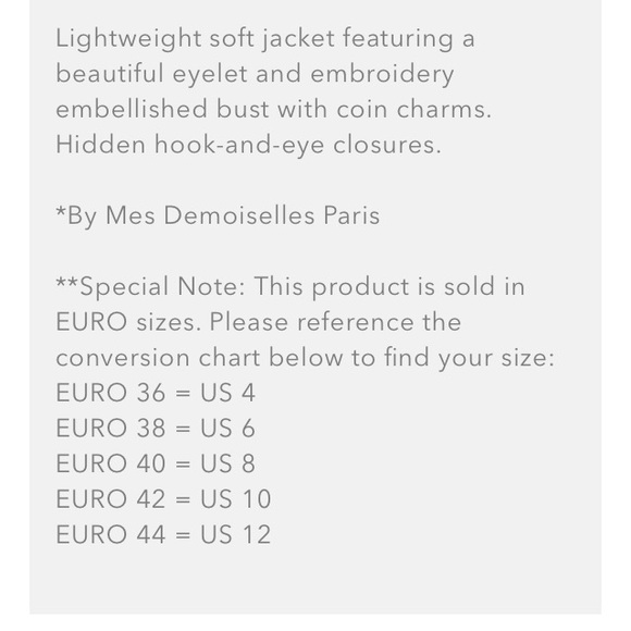 Free People Shirt embroidered jacket 3rd pic - Picture 3 of 3