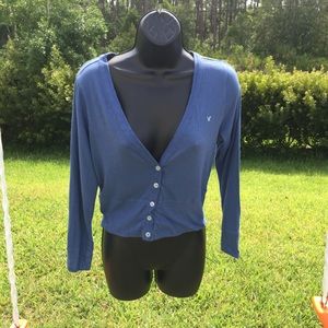 American Eagle Outfitters blue cardigan