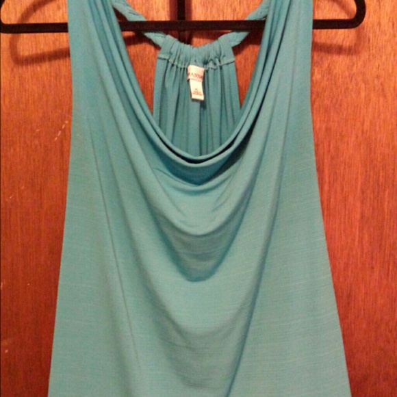 Sky blue adjustable halter top