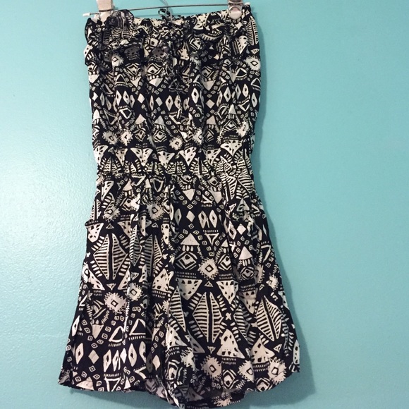 b&w romper