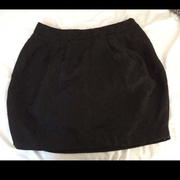 Black Skirt with baroque print