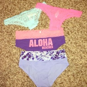 FOUR NWT VS underwear bundle