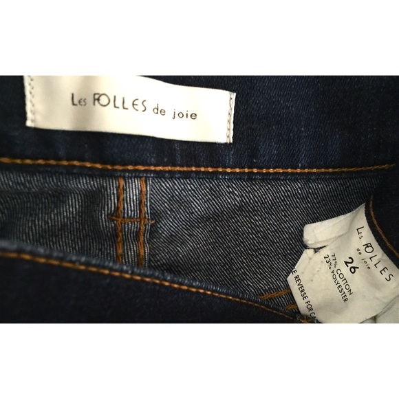 💥Cute Les Folles de joie stretch long shorts💥 - Picture 4 of 4