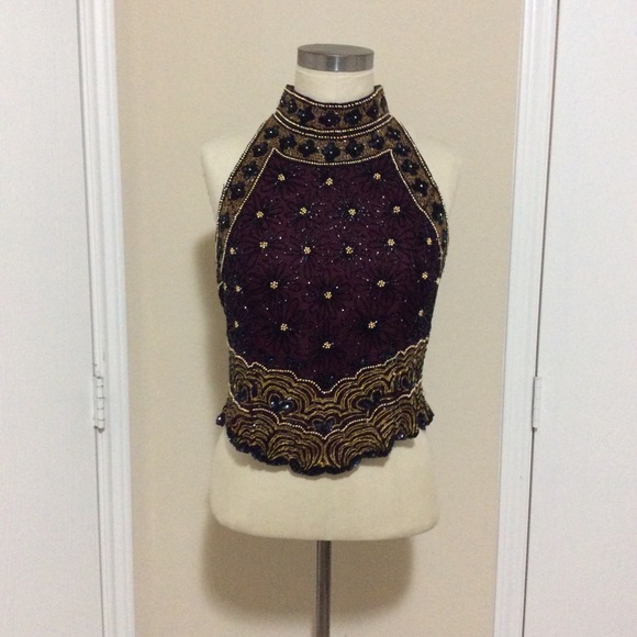*Sold on other website* Silk beaded top (PL)