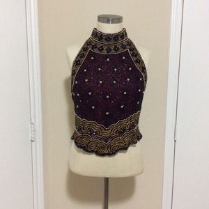 *Sold on other website* Silk beaded top (PL)