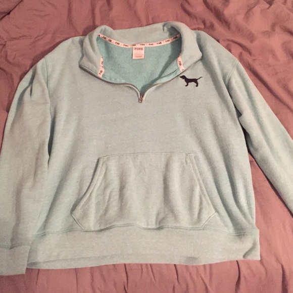 Mint PINK 1/4 zip pullover