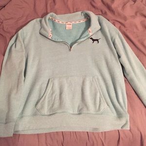 Mint PINK 1/4 zip pullover