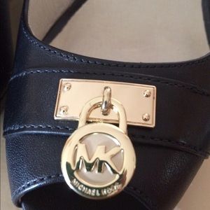 Michael Kors size 9 1/2 black wedge