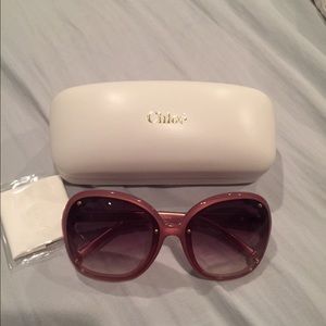 Authentic Chloe scalloped women's sunglasses