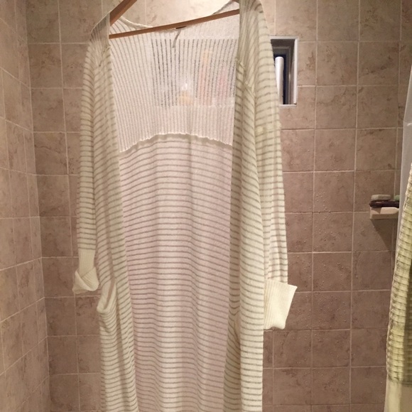 Long free people knit cardigan