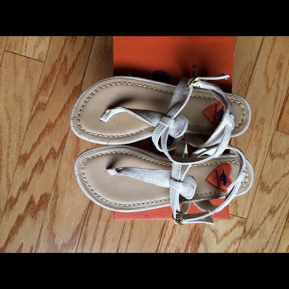 Beige Rocket Dog Linen Sandals size 7.5