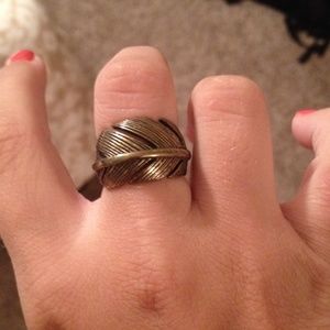 Gold leaf ring