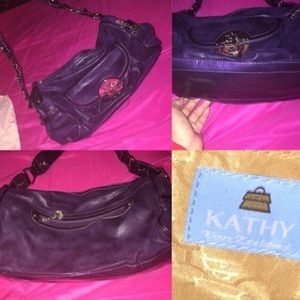 Purple handbag