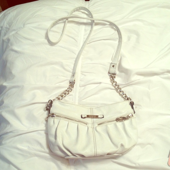 Kenneth Cole Reaction white cross body purse