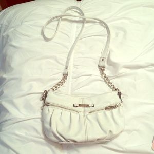 Kenneth Cole Reaction white cross body purse