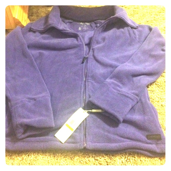 Calvin Klein purple fleece jacket