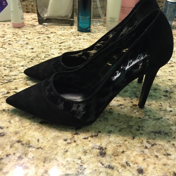 DVF suede black shoes
