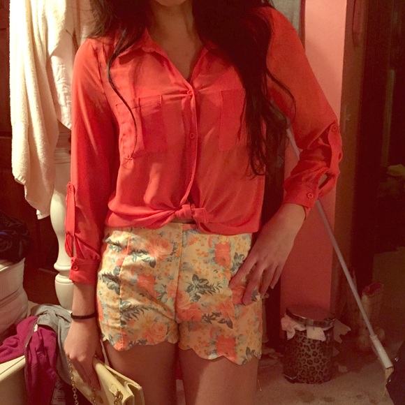 Scalloped shorts