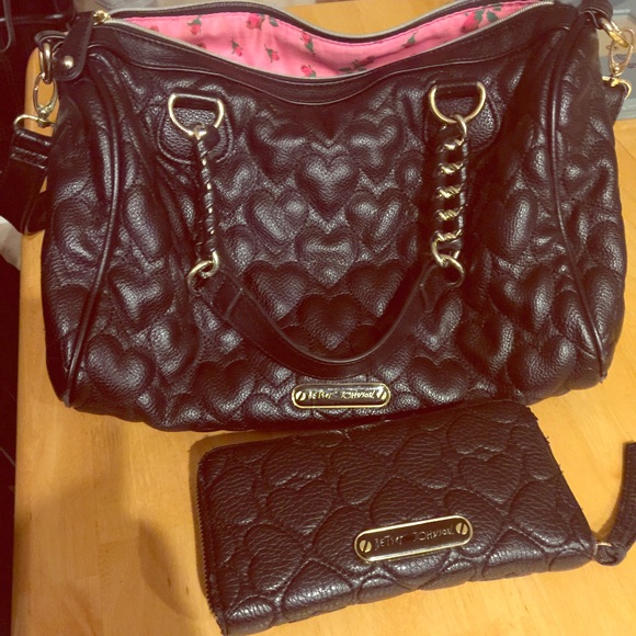 Betsey Johnson purse and matching wallet