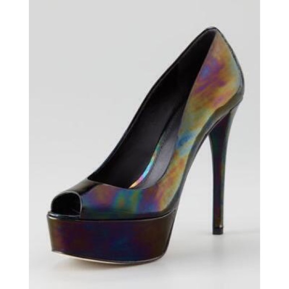 B Brian Atwood Iridescent Peep-toe Pump - Picture 2 of 4