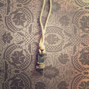 Vintage adjustable zip necklace