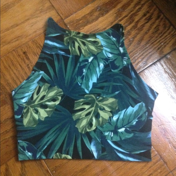 American Apparel Jungle Crop Top