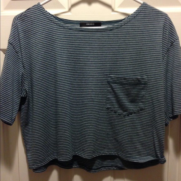 Forest Green Crop Top Tee