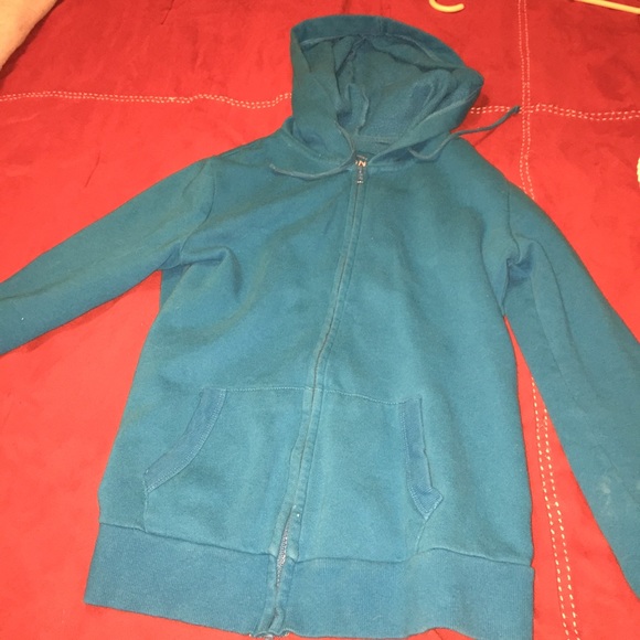 Blue sparkly heart sweater