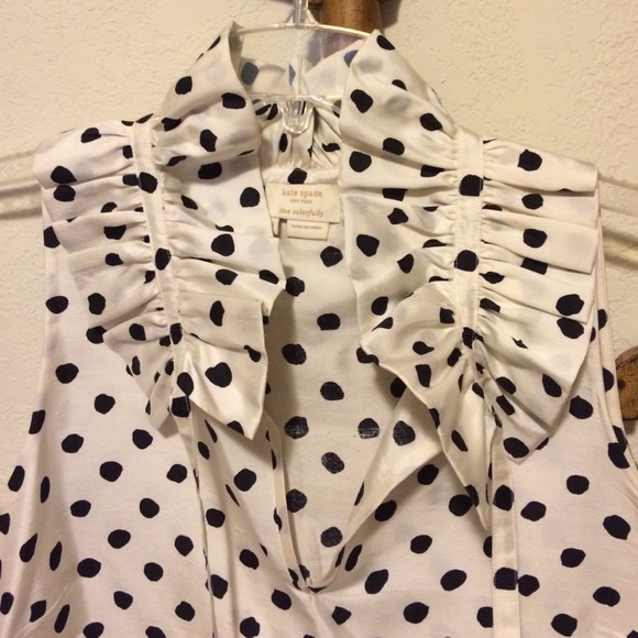Kate Spade Polka Dot "Effie" Blouse - Picture 2 of 4