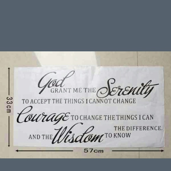 Serenity prayer wall decor