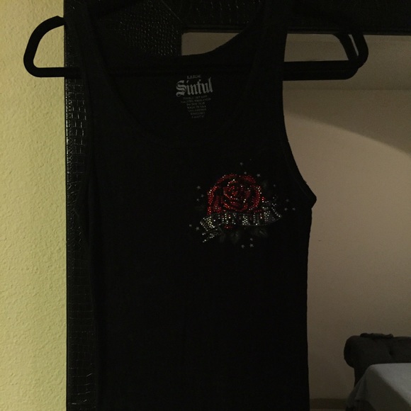 SOLD🚫Black Ribbed Tank Top🚫 - Picture 4 of 4