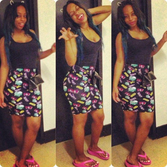 H&M jersey skirt