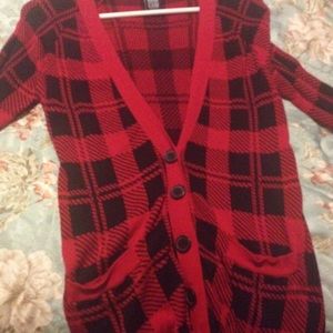 Plaid cardigan