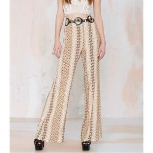 NASTY GAL AFTER PARTY VINTAGE "Python Wide Leg"