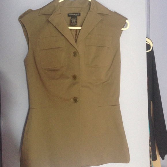 Kenneth Cole Tan Vest Shirt
