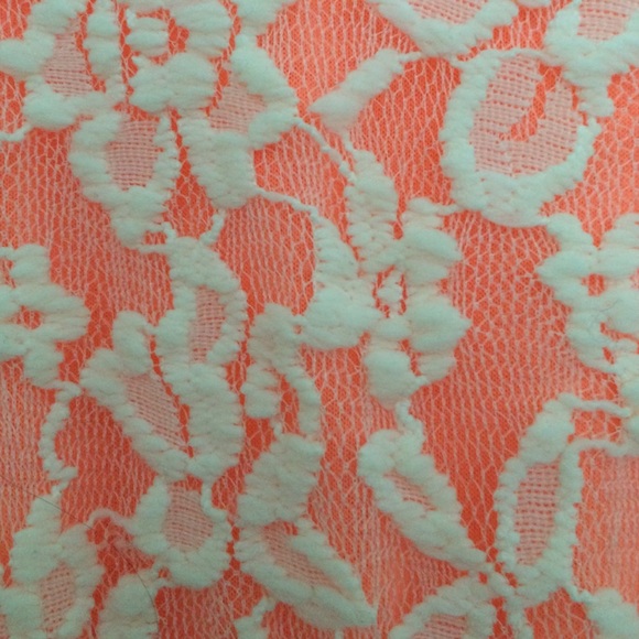 Charlotte Russe neon lace skater dress, size s - Picture 2 of 4