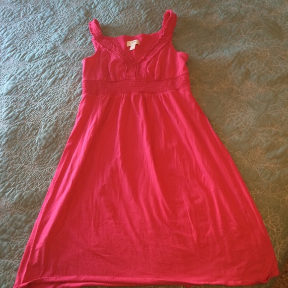 LOFT Hot Pink Summer Dress