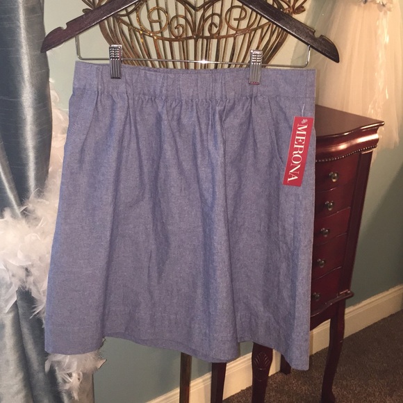 NWT Chambray Skirt